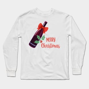 Merry Christmas Wine! Long Sleeve T-Shirt